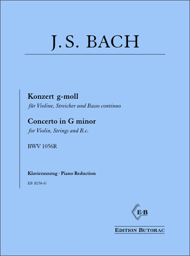Cover - Bach, Konzert g-moll (BWV 1056R)